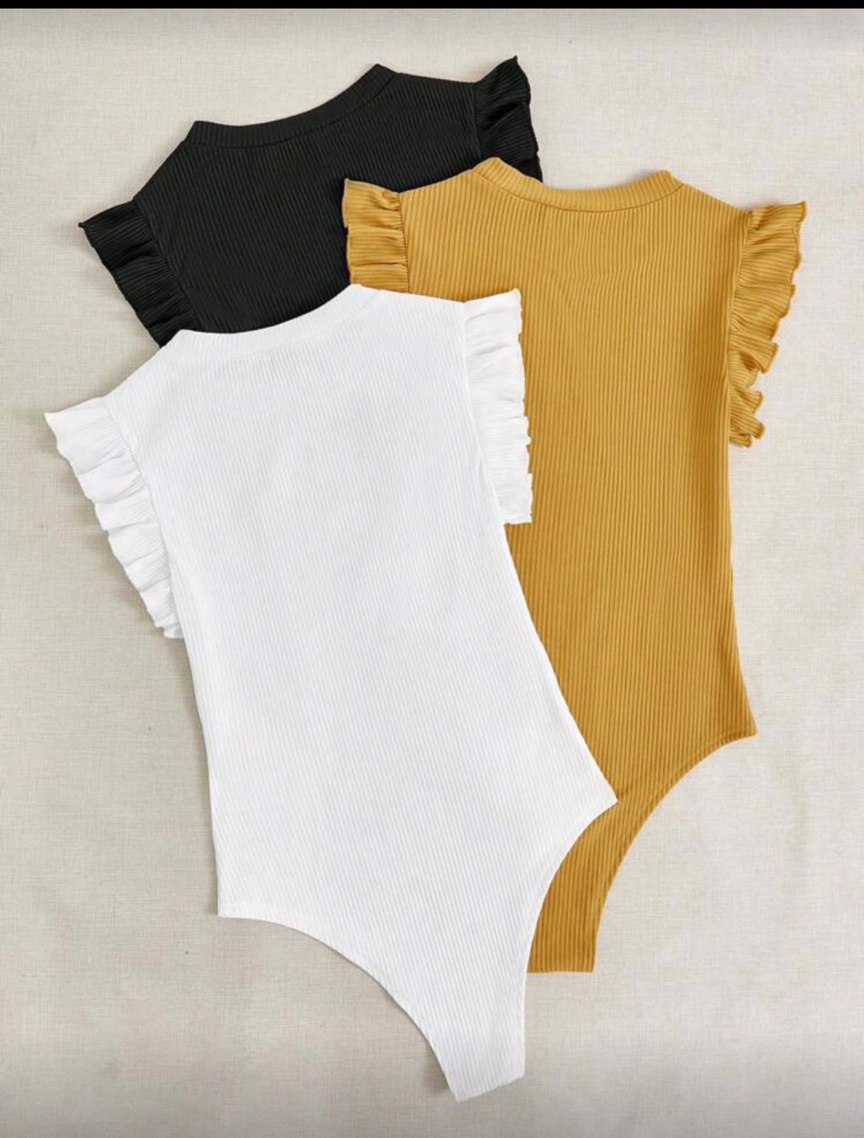 Body Manga Corta Cuello Redondo - Talla M