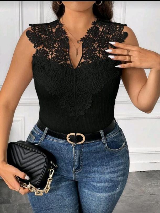 Body con Encajes - Talla M